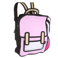 Рюкзак городской Jump from paper 2D Pink Backpack Pink/White/Black