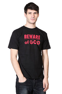 Футболка Neff 3d Beware Of God Black