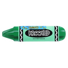Дека для скейтборда для лонгборда Krooked Krayon Green 30.9 x 7.5 (19.1 см)