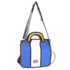 Сумка через плечо Jump from paper 2D Simple Blue/White/Black