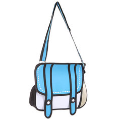 Сумка через плечо Jump from paper 2D Blue Bag White/Blue/Black