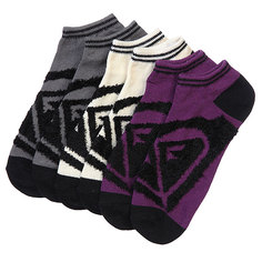 Носки низкие женские Roxy 3pk Junior Insde Spark Logo Ns Multi