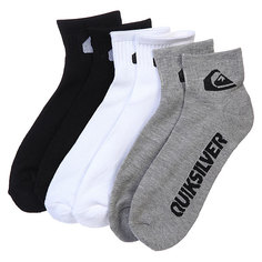 Носки средние Quiksilver 3pk Bold Logo Multi