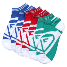 Носки низкие женские Roxy 3pk Junior Insde Spark Logo Ns Blatic Blue