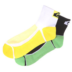 Носки низкие Quiksilver 2pk Crew White/Black