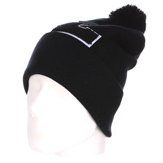 Шапка с помпоном TrueSpin Abc Pompom Beanie L Black