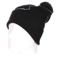 Шапка с помпоном TrueSpin Abc Pompom Beanie Q Black