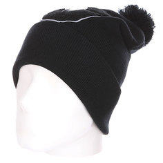 Шапка с помпоном TrueSpin Abc Pompom Beanie J Black