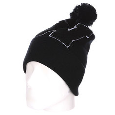 Шапка с помпоном TrueSpin Abc Pompom Beanie W Black