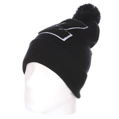 Шапка с помпоном TrueSpin Abc Pompom Beanie Z Black