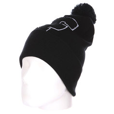 Шапка с помпоном TrueSpin Abc Pompom Beanie F Black