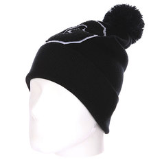 Шапка с помпоном TrueSpin Abc Pompom Beanie G Black