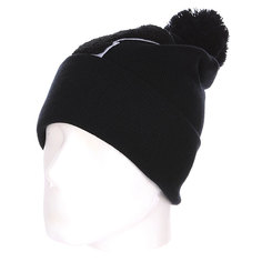 Шапка с помпоном TrueSpin Abc Pompom Beanie Y Black