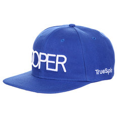 Бейсболка с прямым козырьком TrueSpin Doper Snapback Royal