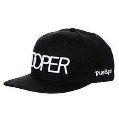 Бейсболка с прямым козырьком TrueSpin Doper Snapback Black