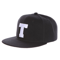 Бейсболка с прямым козырьком Truespin Abc Black T