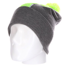 Шапка Truespin Abc Pompom Beanie Grey/Lime T
