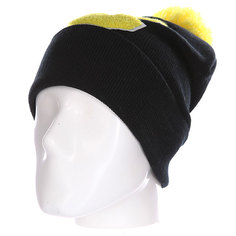 Шапка Truespin Abc Pompom Beanie Black/Yellow C