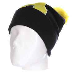 Шапка Truespin Abc Pompom Beanie Black/Yellow A