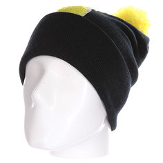 Шапка Truespin Abc Pompom Beanie Black/Yellow I