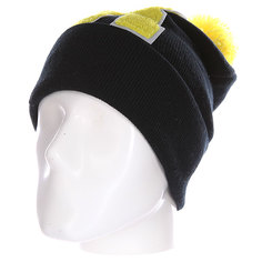 Шапка Truespin Abc Pompom Beanie Black/Yellow R