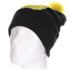 Шапка Truespin Abc Pompom Beanie Black/Yellow D