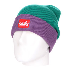 Шапка носок Skills New Sport Beanie Light Green/Purple