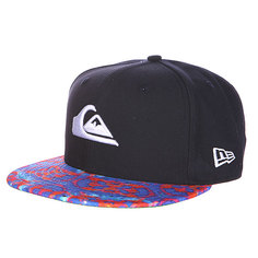 Бейсболка New Era Quiksilver Scallop NewEra Black/Red/Light Blue