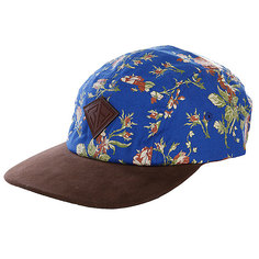 Бейсболка пятипанелька Запорожец Цветочки 5 Panel Navy/Flower