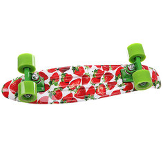 Скейт мини круизер Turbo-FB Stawberry Grass Red/Green/White 22 (56 см)