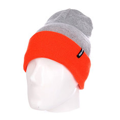 Шапка TrueSpin Neon 2 Tone Roll Up Heather Grey Orange