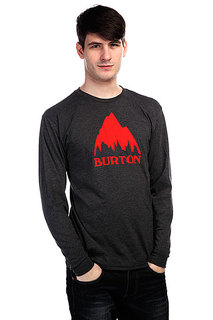 Лонгслив Burton Mb Clsc Mtn Ls Rpet True Black Heather