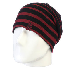 Шапка двусторонняя Burton Mns Harness Beanie True Black/Sangria