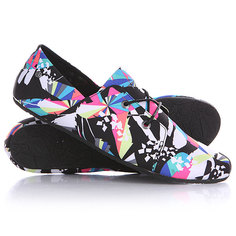 Кеды кроссовки низкие женские Volcom Soul Mates Shoe Black Print