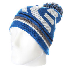 Шапка с помпоном Oakley Factory Winter Beanie Skydiver Blue