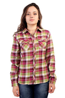 Рубашка в клетку женская Marmot Wms Bridget Flannel Ls Berry Rose