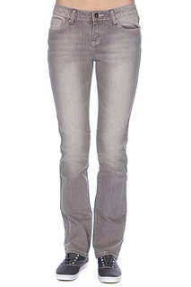 Джинсы узкие женские Zoo York Straight Leg Grey Wash