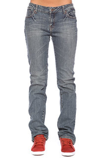 Джинсы прямые женские Zoo York Straight Leg Fit Med Sand Wash