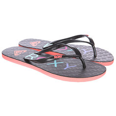 Шлепанцы женские Roxy Bahama V J Black Multi