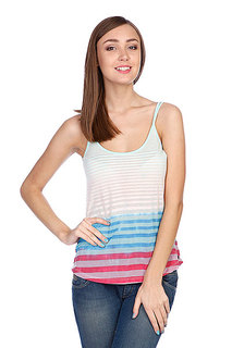 Топ женский Roxy Colourblock Tee Scarletred Bow