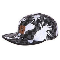 Бейсболка пятипанелька DC Supercamp Hats Leafy Check Black