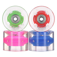 Колеса для скейтборда для лонгборда с подшипниками Sunset Cruiser Wheel With Abec9 Hippy Blue/Green/Red/Pink 78A 59 mm