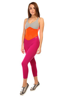 Комбинезон для фитнеса женский CajuBrasil New Zealand Overall Pink/Orange/Grey