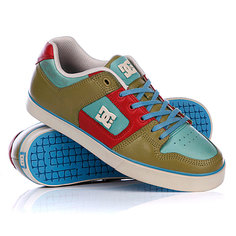 Кеды кроссовки низкие DC Pure Slim Lx Shoe Cafir/Red