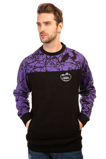 Толстовка сноубордическая Shweyka Blur Crewneck Violet/Black