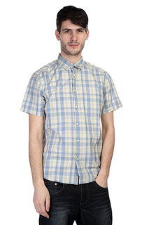 Рубашка в клетку Quiksilver Helsby Wvtp Bjn2 Faded Denim