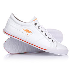 Кеды кроссовки низкие женские Kangaroos K Vulca White/Peach