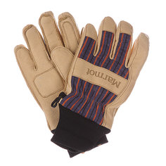 Перчатки сноубордические Marmot Lifty Glove Tan/Electric Blue