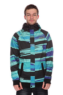Толстовка сноубордическая Neff Painted Stripe Shred Black/Blue