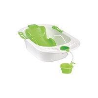 Ванна с анатомической горкой BATH COMFORT, Happy Baby, зеленый